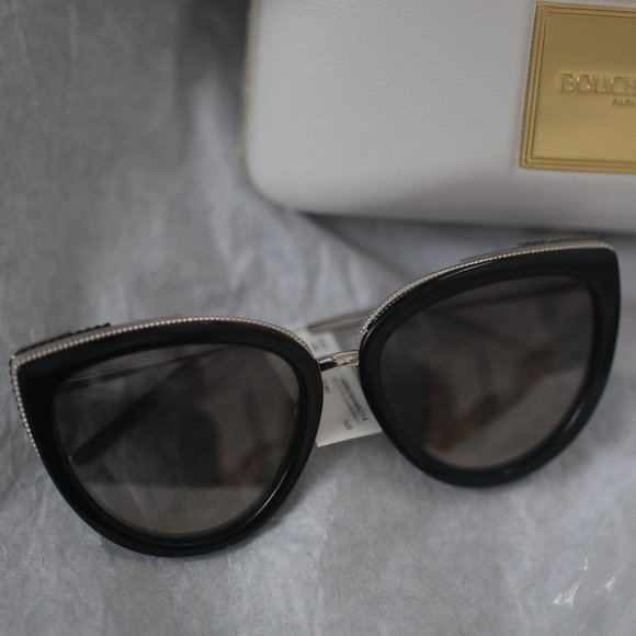 NWT Boucheron Cat Eye Black Sunglasses. - Picture 4 of 11